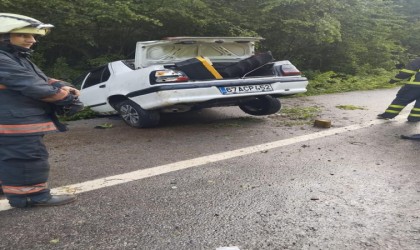 Zonguldakta trafik kazası; 2 yaralı