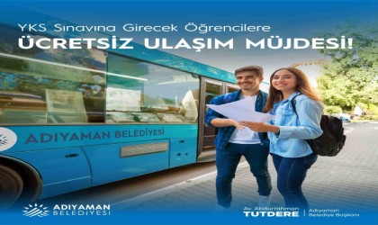 Adıyaman Belediyesinden YKS öğrencilerine ücretsiz ulaşım desteği