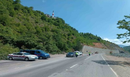 Artvinde geçen ay 45 sürücü ve 118 araç trafikten men edildi