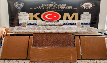 Bilecikte kaçak tütün operasyonunda 80 bin adet dolu makaron ele geçirildi