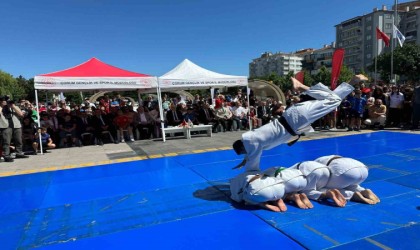 Çorumda yaz spor okularına coşkulu açılış