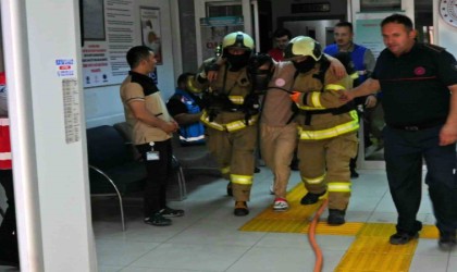 Erdek Neyyire Sıtkı Devlet Hastanesinde gerçeği aratmayan tatbikat