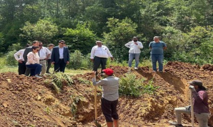 Hisarcık Kaymakamı Bahar su altyapı hatlarındaki çalışmaları yerinde inceledi