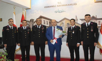 Kaymakam Ünal Jandarma teşkilatını kabul etti