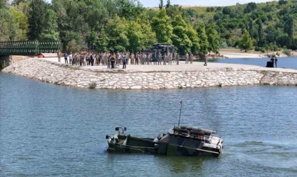 Kırklarelinde köprücü araçları gösterisi yapıldı