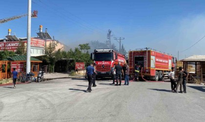 Konyada sanayi sitesinde yangın paniği