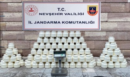 Nevşehirde içeriği değiştirilmiş 492 kilo peynir yakalandı