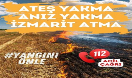 Niğdede vatandaşlara anız uyarısı