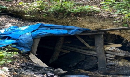 Ruhsatsız 5 maden ocağı kapatıldı