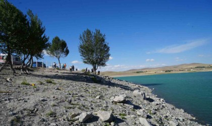 Serinlemek için girdiği gölette kayboldu