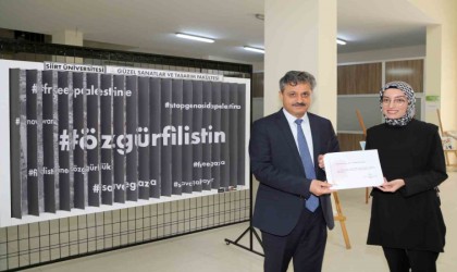 Siirtte Karikatürlerin Diliyle Gazze Soykırımı sergisi düzenlendi