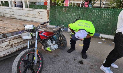 Şüpheli motosiklet trafik polislerinin dikkatini Çekti