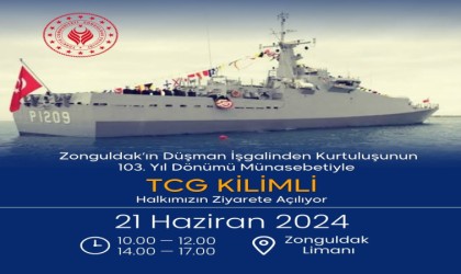 TCG Kilimli Zonguldakta ziyarete açılacak