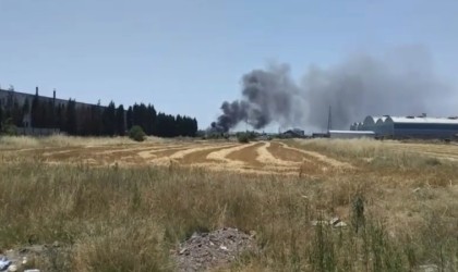 Tekirdağdaki fabrika yangını söndürüldü