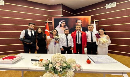 Aynı gün aynı saatte evlendiler: Birbirlerinin nikah şahidi oldular