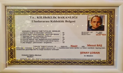 Damada ‘uluslararası kılıbıklık belgesi