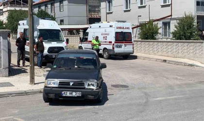 Karamanda vakaya giden ambulans kaza yaptı