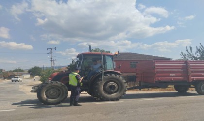 Kırsalda traktör denetimi!