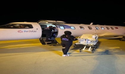 Mardinde hasta bebek ambulans uçakla Konyaya sevk edildi