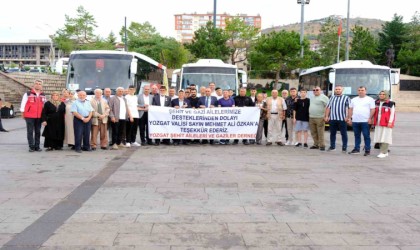 Şehit aileleri ve gaziler uğurlandı