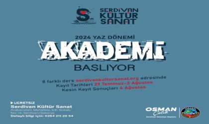 Serdivan Kültür Sanatta akademi başlıyor