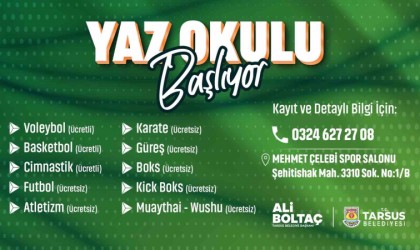 Tarsusta Yaz Okulu kursları başladı