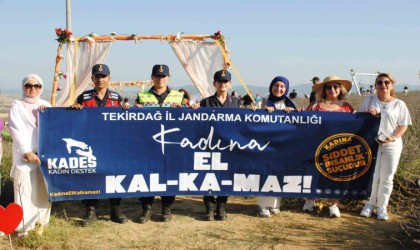 Tekirdağ İl Jandarma Komutanlığı Kadına El Kalkmaz dedi