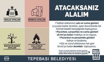 Tepebaşında atık toplama hizmeti sürüyor