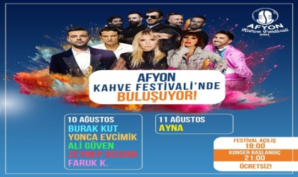 Afyon Kahve Festivalinde 90lar rüzgârı esecek