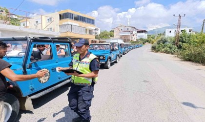 Alanyada safari araçlarına yönelik denetim