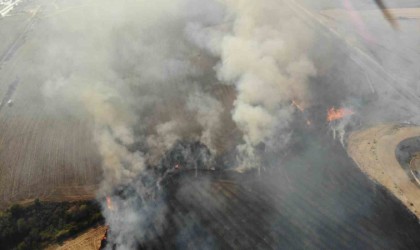 Alevlerin benzin istasyonuna ve köye sıçramasına ramak kaldı