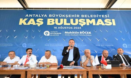 Antalya Büyükşehir Belediye Başkanı Böcek: Kaşın 50 yıllık su sorununu çözeceğiz