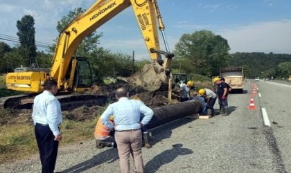 Bartında su ishale hattında bakım ve onarım çalışma yapıldı