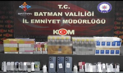 Batmanda 290 paket kaçak sigara ele geçirildi