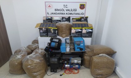 Bingölde 950 bin TL değerinde kaçak tütün ele geçirildi