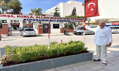 Çiçeklerimi kopardıklarında canımdan et koparıyorlar diyen berberin yazdığı not ilgi çekiyor