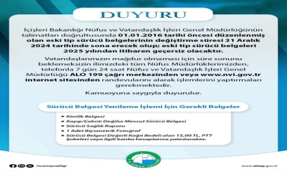 Eski tip sürücü belgesi uyarısı: Son tarih 31 Aralık