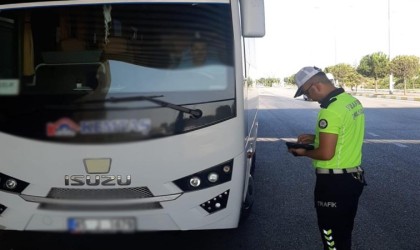 Manisada servis araçlarına yönelik denetim