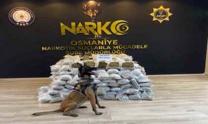 Osmaniyede durdurulan tırda 166 kilo 700 gram skunk ele geçirildi