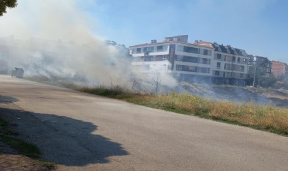 Ot yangını itfaiye tarafından büyümeden söndürüldü