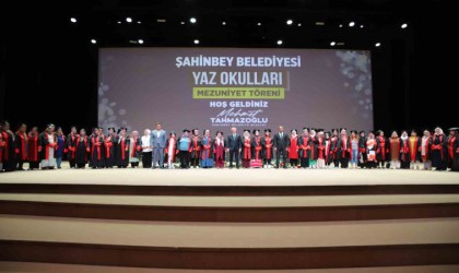 Şahinbeyde yaz okulu mezuniyet töreni düzenlendi