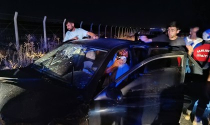 Şanlıurfada otomobiller kafa kafaya çarpıştı: 3 yaralı