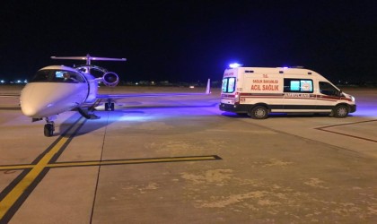 Vanda ambulans uçak minik bebek için havalandı