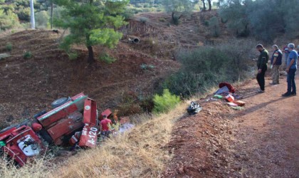 Antalyada arazöz devrildi, 3 orman işçisi yaralandı