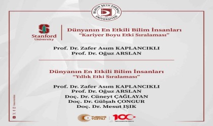 BŞEÜde 5 bilim insanı Dünyanın En Etkili Bilim İnsanları listesine seçildi