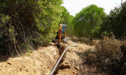 Büyükşehir, zeytinlikleri suya kavuşturmaya devam ediyor