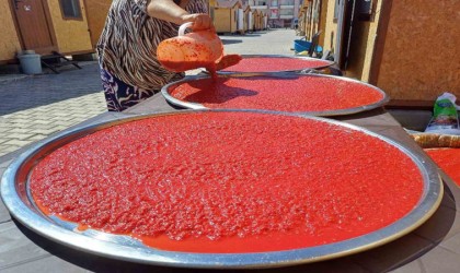 Depremzede kadınların kurutmalık ve salça telaşı başladı