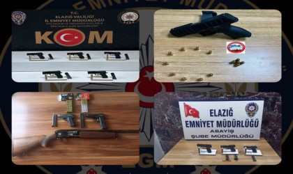 Elazığda 12 adet ruhsatsız silah ele geçirildi: 6 tutuklama