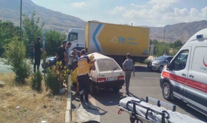 Elazığda trafik kazası: 1 yaralı