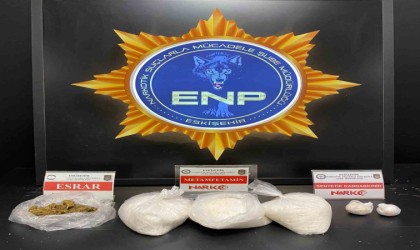 Eskişehirde 3 kilo 127 gram metamfetamin ele geçirildi